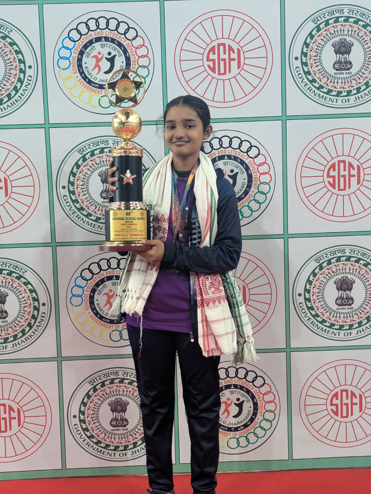 Won Bronze Medal under-14 girls Category